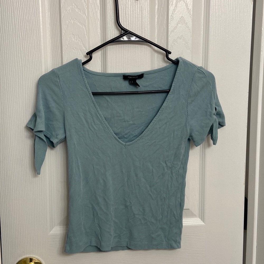 Crop Blue T shirt